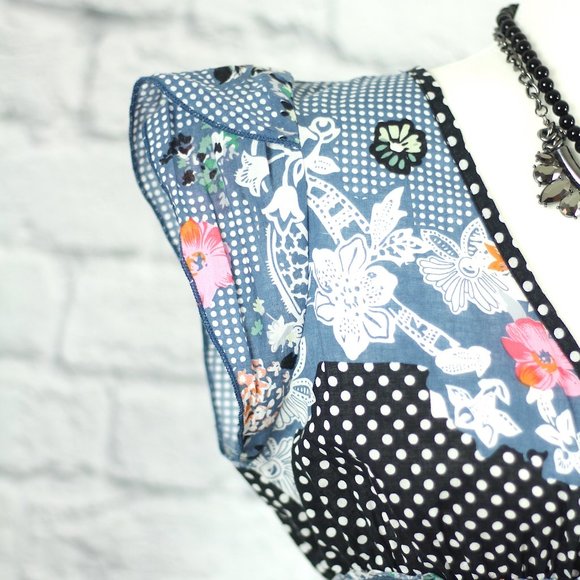 🔥 Twenty One Edgy Floral Rocker Chic Short Dress - Picture 3 of 10